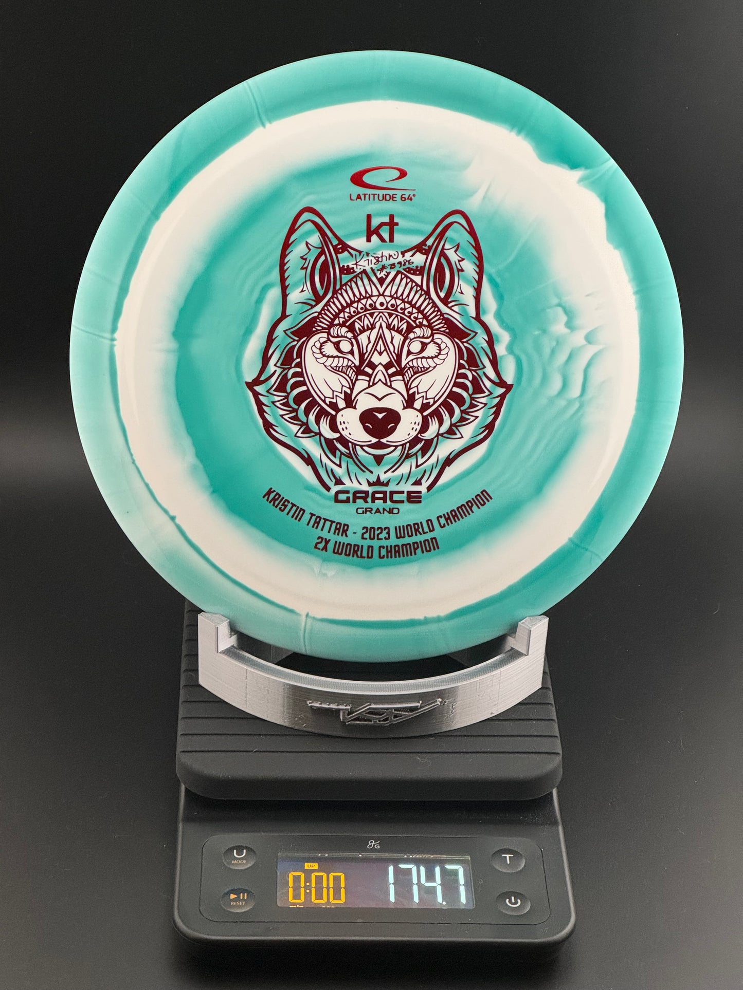 Latitude 64 Royal Grand Orbit Grace - Kristin Tattar 2x World Champion 175g (Teal/Wht/Red Foil)