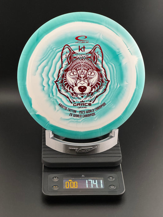 Latitude 64 Royal Grand Orbit Grace - Kristin Tattar 2x World Champion 174g (Teal/Wht/Red Foil)