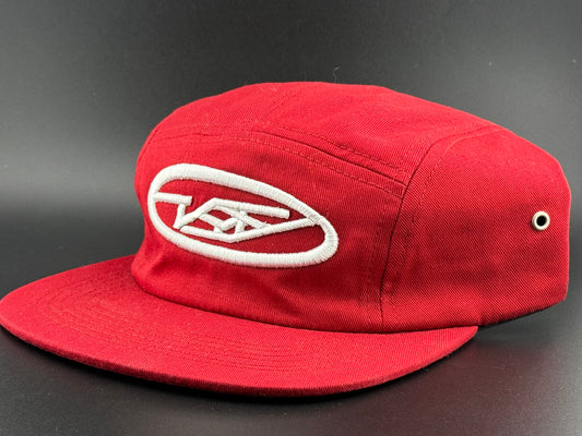 Camp 5 Panel Hat (Red)