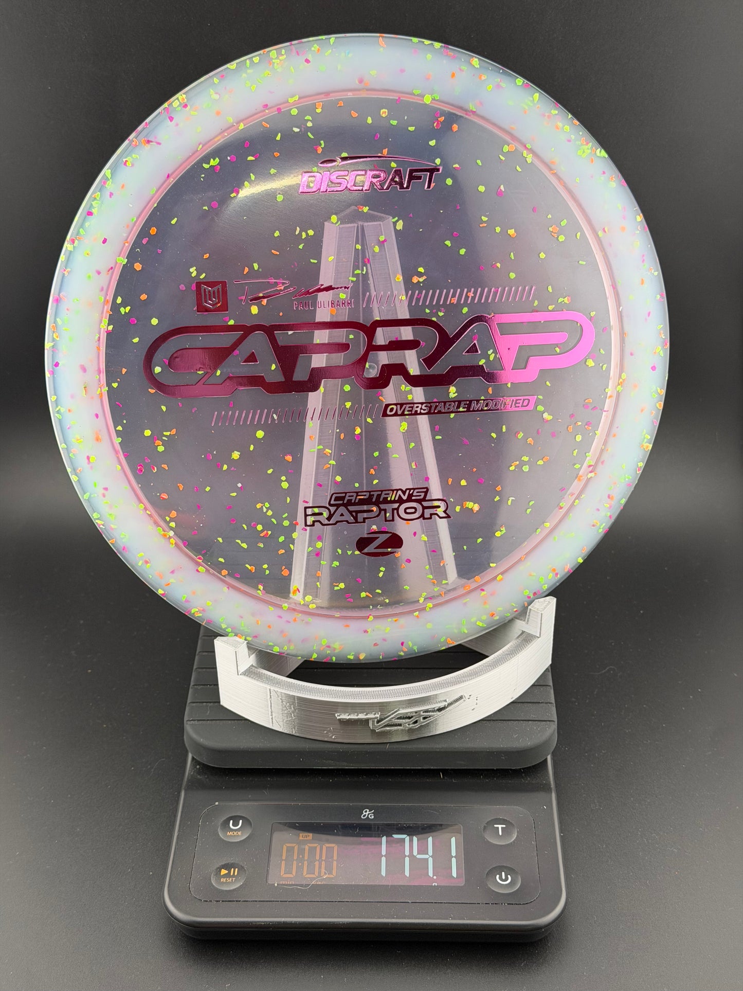 Paul Ulibarri Discraft Captain's Raptor Confetti Z